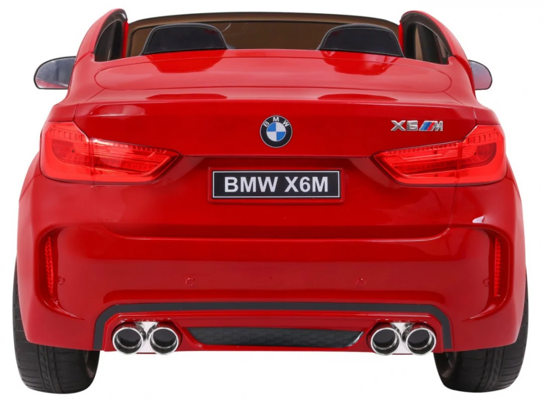 BMW X6M XXL SUV za 2 djece Crvena boja + Daljinski upravljač + Eko koža_7