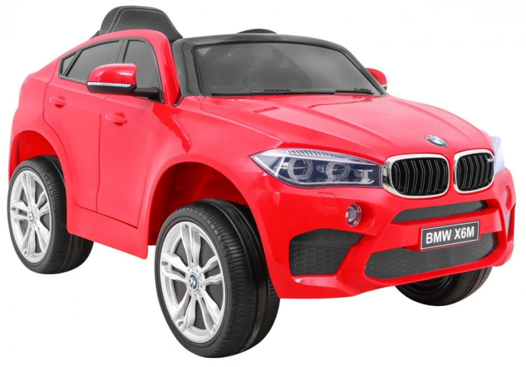 BMW X6M električni automobil za djecu - crveni SUV + daljinski upravljač, crvena_11