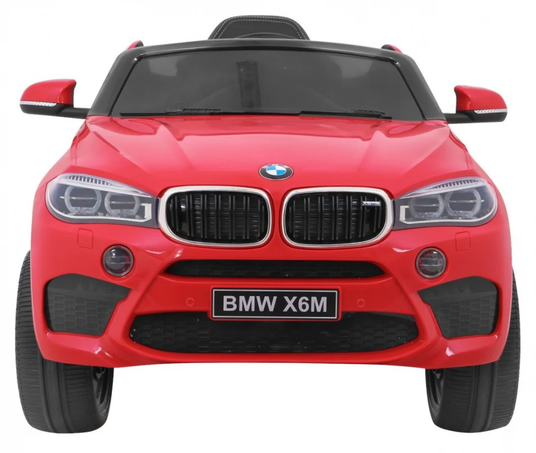 BMW X6M električni automobil za djecu - crveni SUV + daljinski upravljač, crvena_3