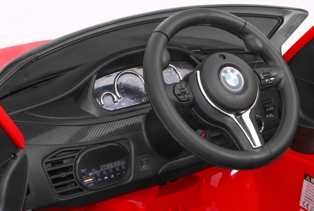 BMW X6M električni automobil za djecu - crveni SUV + daljinski upravljač, crvena_5