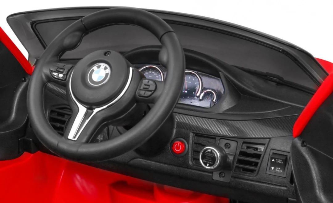 BMW X6M električni automobil za djecu - crveni SUV + daljinski upravljač, crvena_6