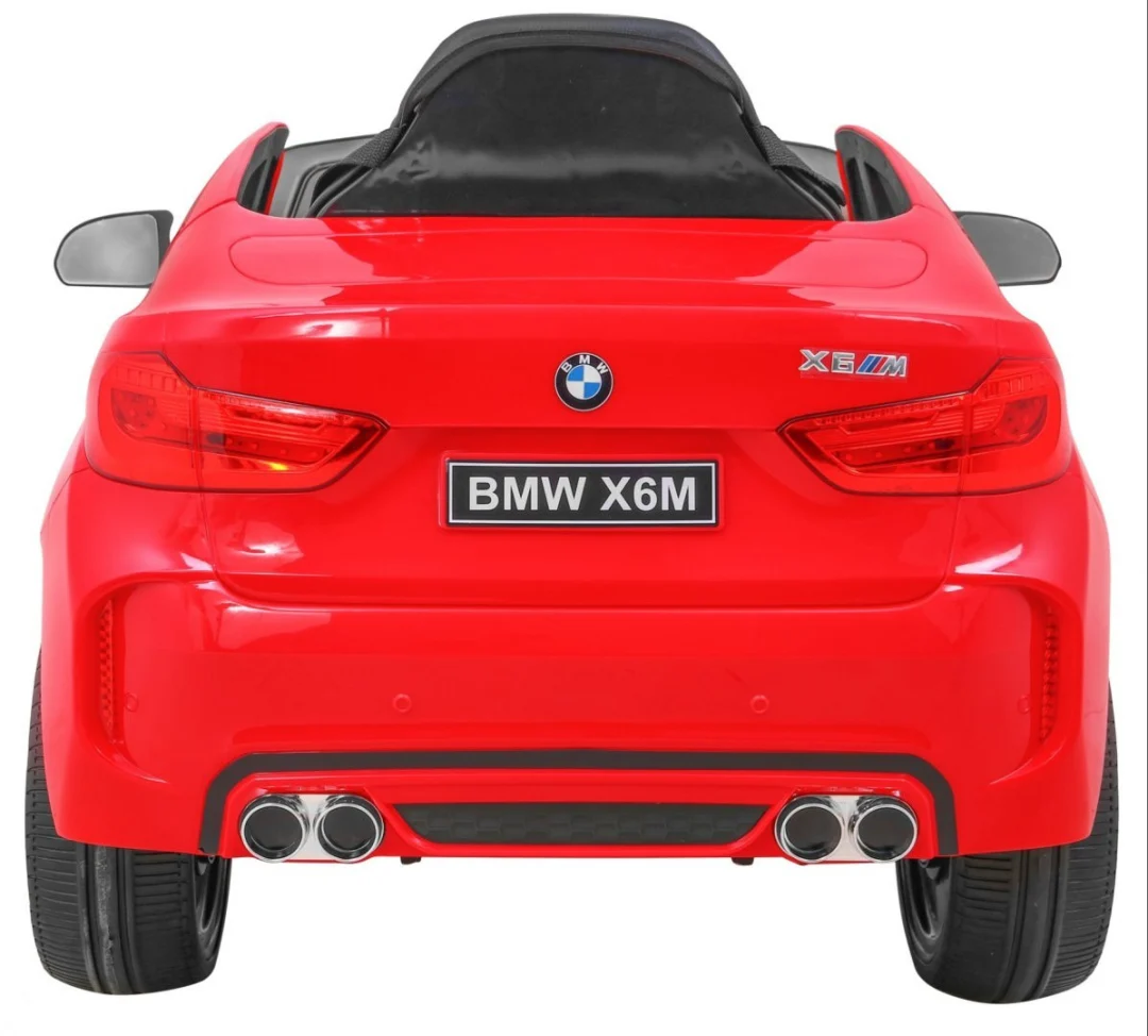 BMW X6M električni automobil za djecu - crveni SUV + daljinski upravljač, crvena_7