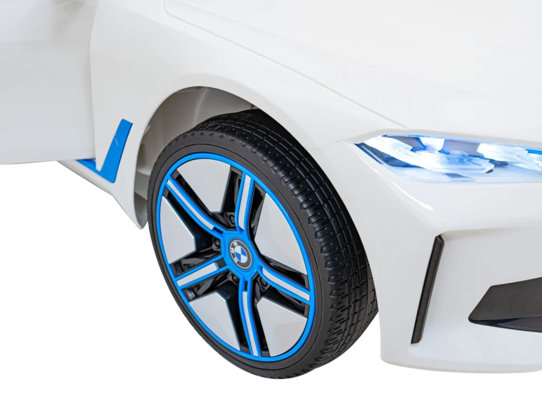 BMW i4 Dječji automobil na baterije, bijeli + spori start + EVA + eko koža + audio LED, bijela_17