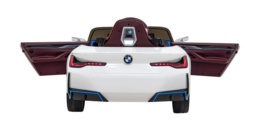 BMW i4 Dječji automobil na baterije, bijeli + spori start + EVA + eko koža + audio LED, bijela_7