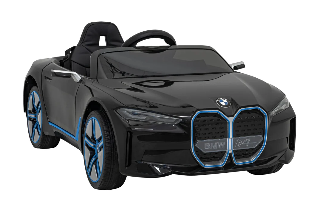BMW i4 Dječji automobil na baterije, crni + spori start + EVA + eko koža + audio LED, crna_10
