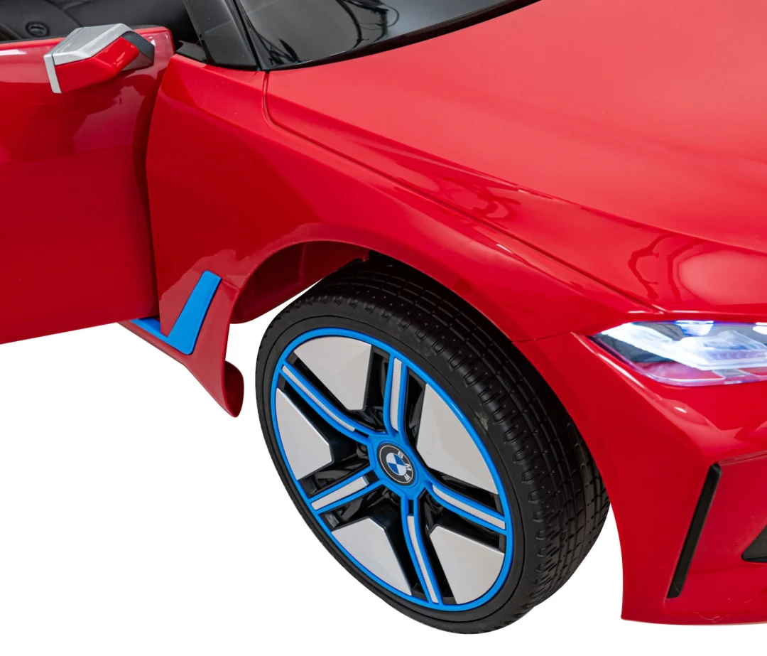BMW i4 Dječji automobil na baterije, crveni + spori start + EVA + eko koža + audio LED, crvena_17