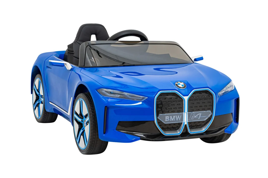 BMW i4 Dječji automobil na baterije, plavi + spori start + EVA + eko koža + audio LED, plava_10