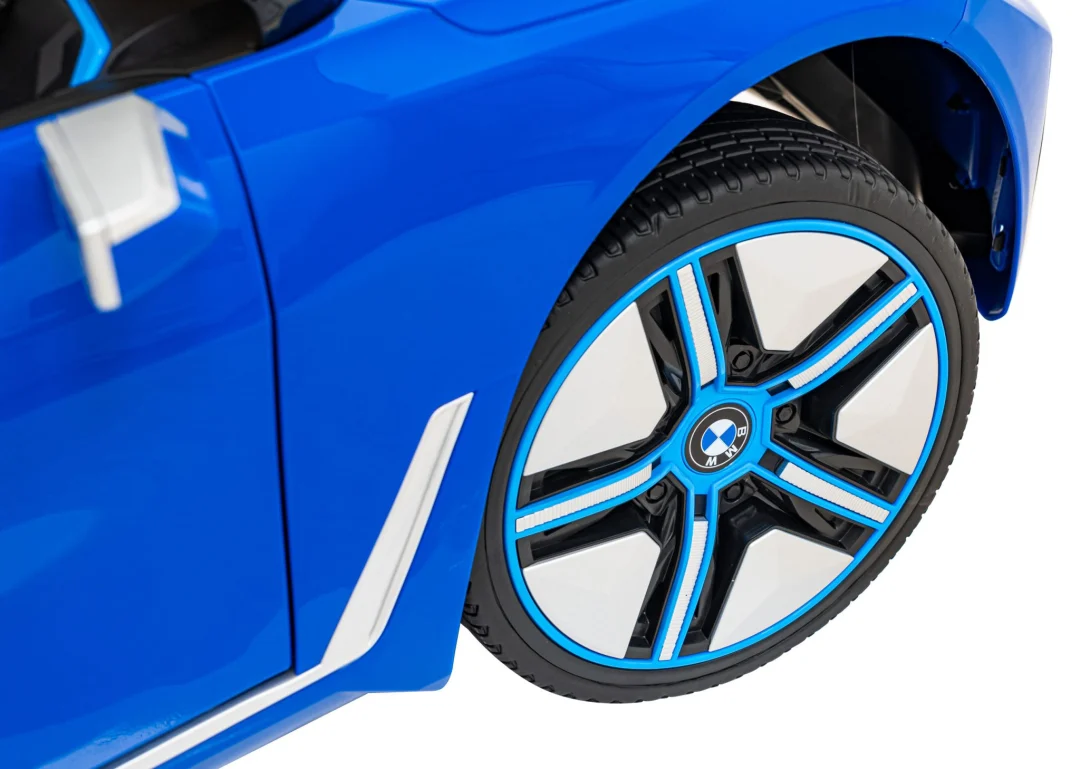 BMW i4 Dječji automobil na baterije, plavi + spori start + EVA + eko koža + audio LED, plava_15