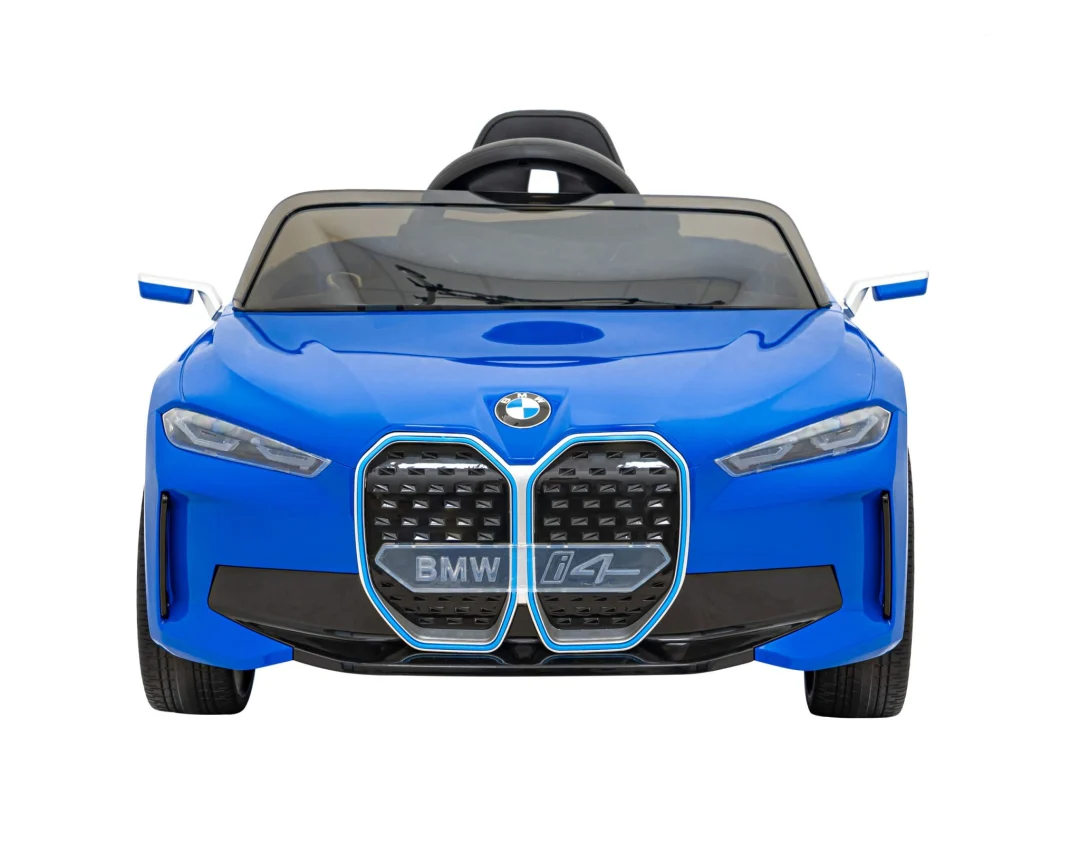 BMW i4 Dječji automobil na baterije, plavi + spori start + EVA + eko koža + audio LED, plava_4