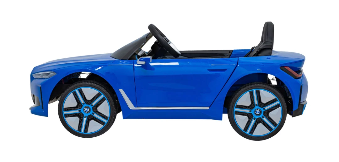 BMW i4 Dječji automobil na baterije, plavi + spori start + EVA + eko koža + audio LED, plava_5