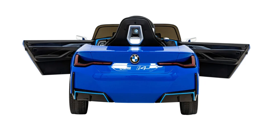 BMW i4 Dječji automobil na baterije, plavi + spori start + EVA + eko koža + audio LED, plava_7