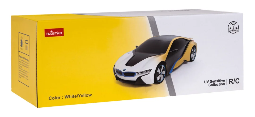 BMW i8 RASTAR model 1:24 Varijabilna boja karoserije + LED svjetla + 2,4 GHz daljinski, bijela_9