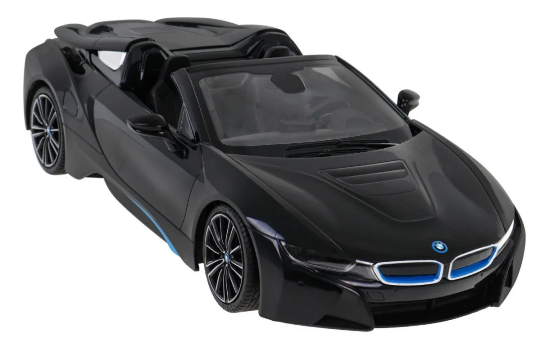 BMW i8 Roadster crni RASTAR model 1:12 Automobil na daljinsko upravljanje + 2,4 GHz daljinski, crna_5