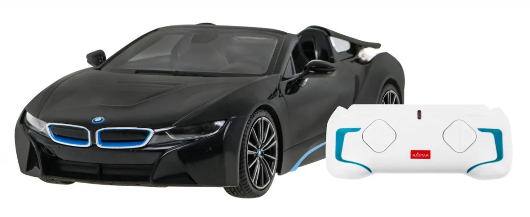 BMW i8 Roadster crni RASTAR model 1:12 Automobil na daljinsko upravljanje + 2,4 GHz daljinski, crna_7