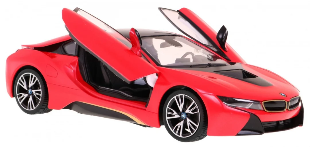 BMW i8 crveni RASTAR model 1:14 Automobil na daljinsko upravljanje + 2,4 GHz daljinski, crvena_3