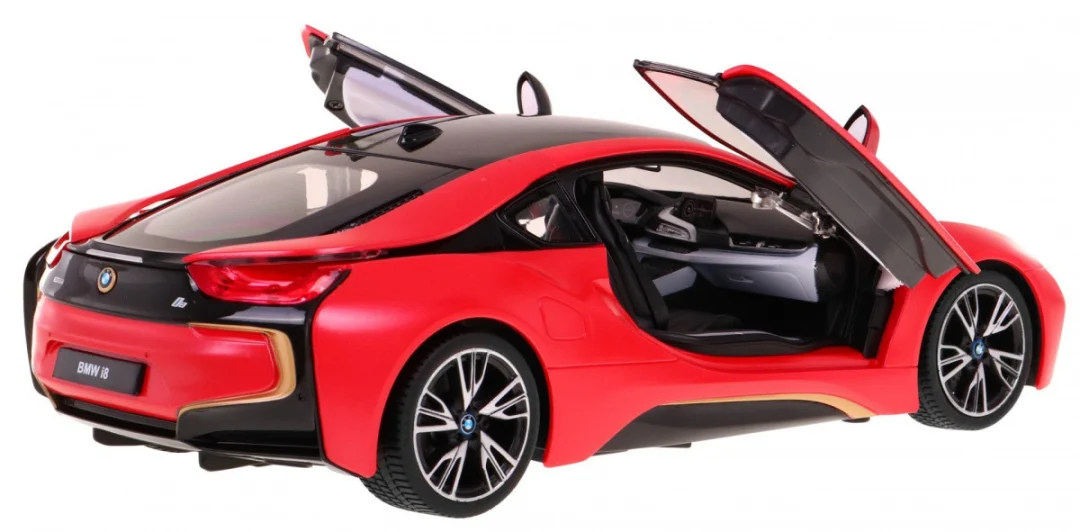 BMW i8 crveni RASTAR model 1:14 Automobil na daljinsko upravljanje + 2,4 GHz daljinski, crvena_4