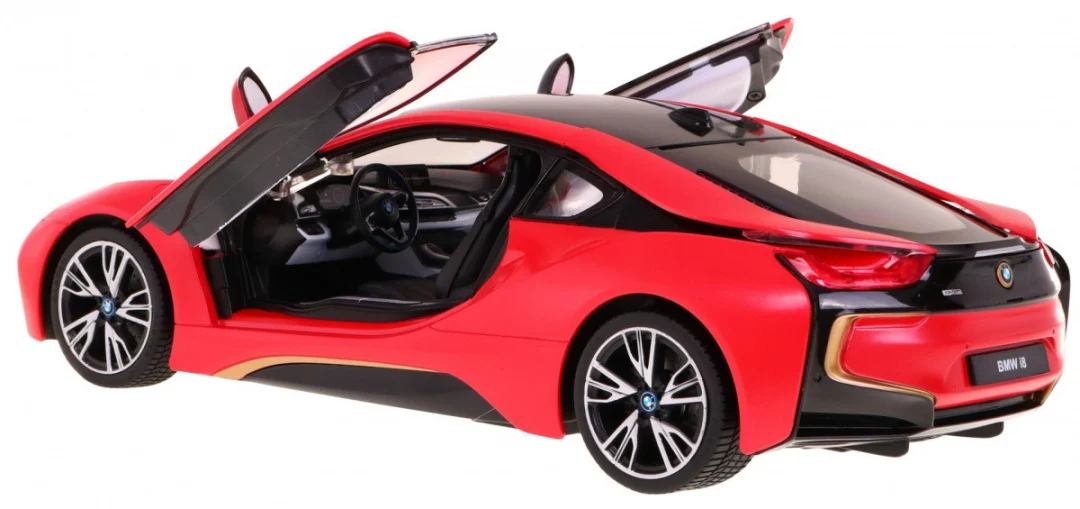 BMW i8 crveni RASTAR model 1:14 Automobil na daljinsko upravljanje + 2,4 GHz daljinski, crvena_5