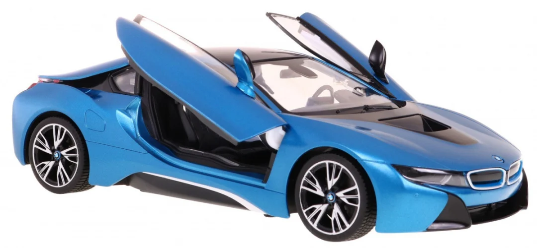 BMW i8 plavi RASTAR model 1:14 Automobil na daljinsko upravljanje + 2,4 GHz daljinski, plava_3