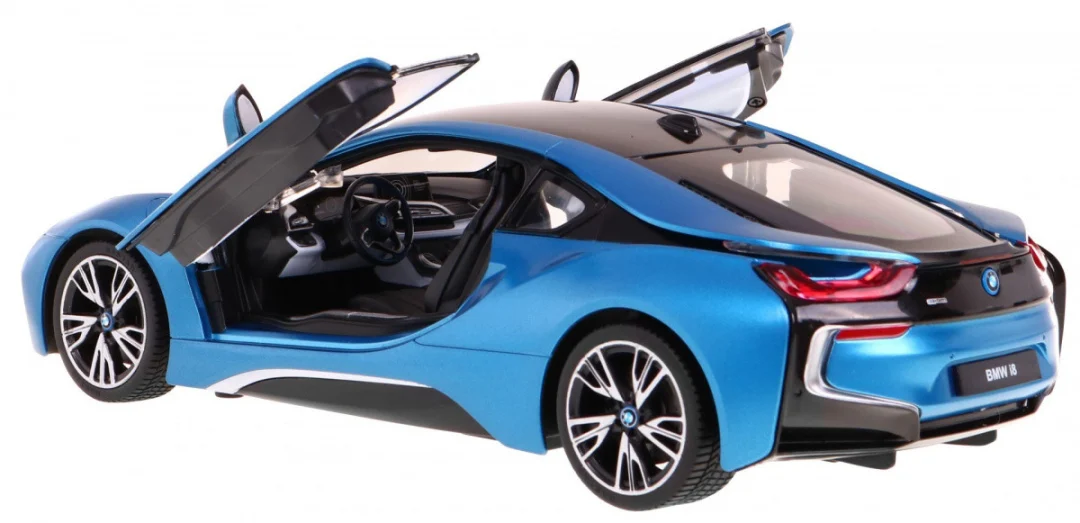 BMW i8 plavi RASTAR model 1:14 Automobil na daljinsko upravljanje + 2,4 GHz daljinski, plava_5