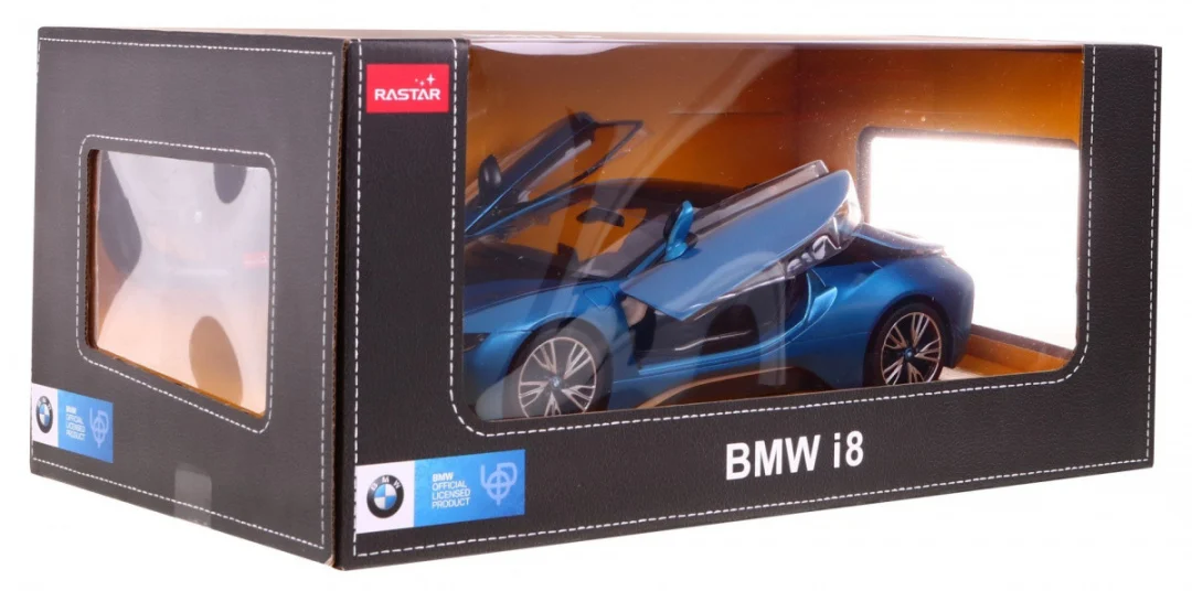 BMW i8 plavi RASTAR model 1:14 Automobil na daljinsko upravljanje + 2,4 GHz daljinski, plava_6
