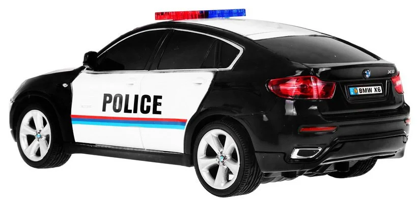 BMW x6 policijski automobil za djecu 8+ godina, daljinski upravljani, policijski 1:24, svjetla i_2