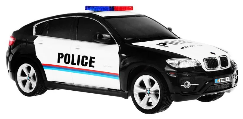 BMW x6 policijski automobil za djecu 8+ godina, daljinski upravljani, policijski 1:24, svjetla i_3