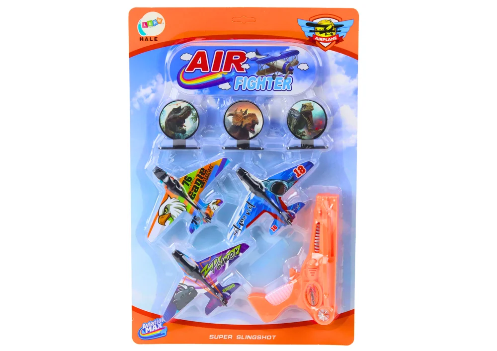 Bacač aviona narančasti (3 aviona + 3 mete)_4