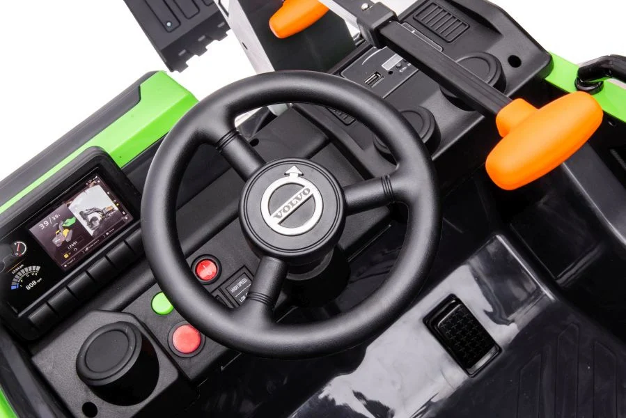 Bager na baterije Volvo DK-VE888 Zeleni auto na akumulator_10