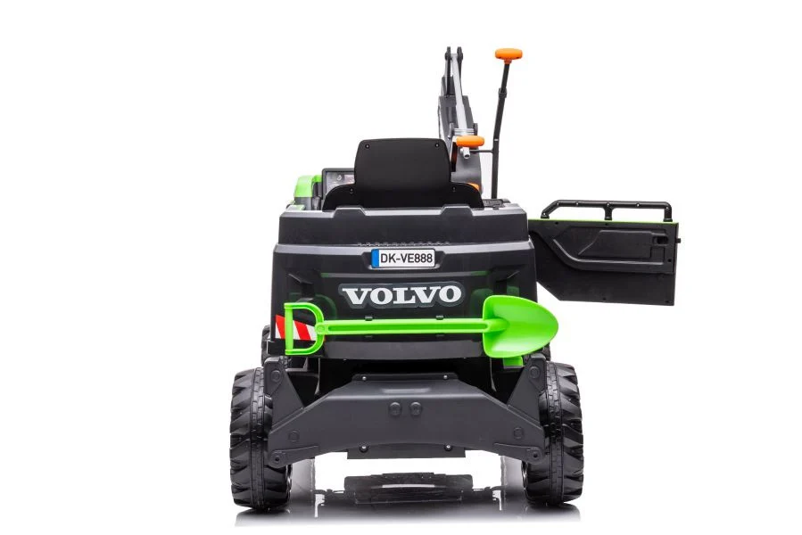Bager na baterije Volvo DK-VE888 Zeleni auto na akumulator_4