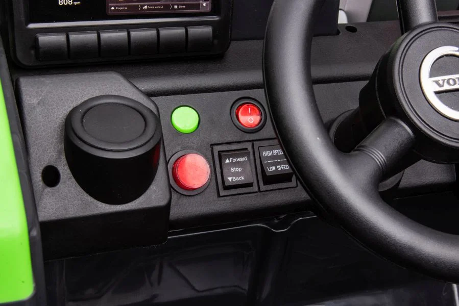 Bager na baterije Volvo DK-VE888 Zeleni auto na akumulator_9