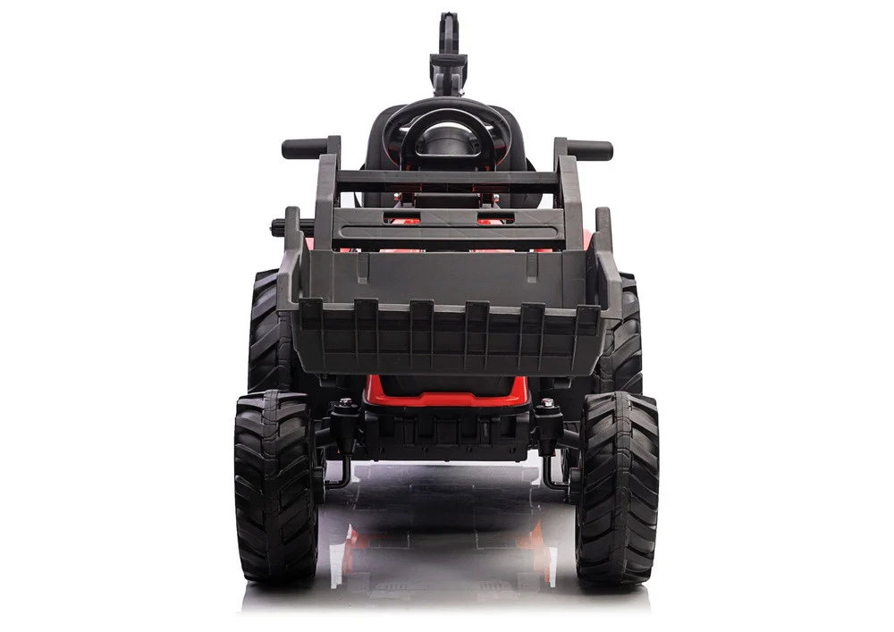 Bager na baterije s prikolicom SX2068 crveni auto na akumulator_3