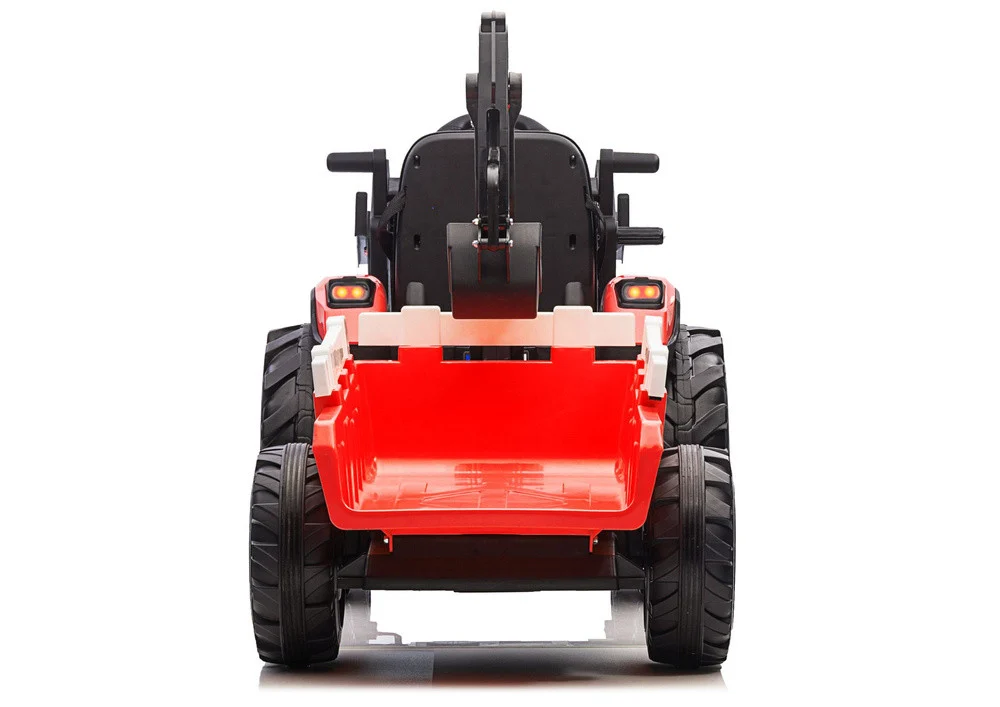 Bager na baterije s prikolicom SX2068 crveni auto na akumulator_7
