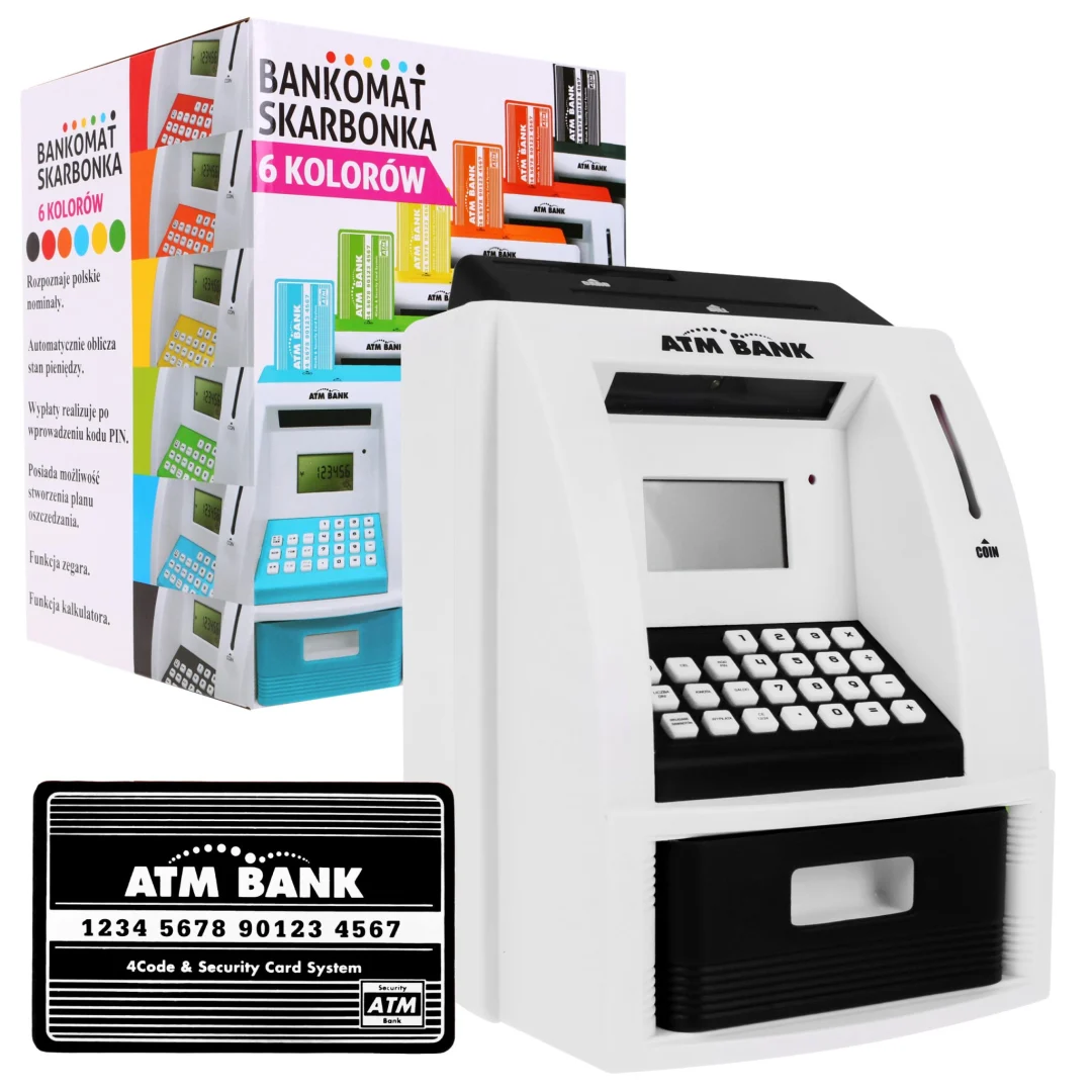 Bankomat-kasica za djecu 3+ crni s karticom i PIN-om_1