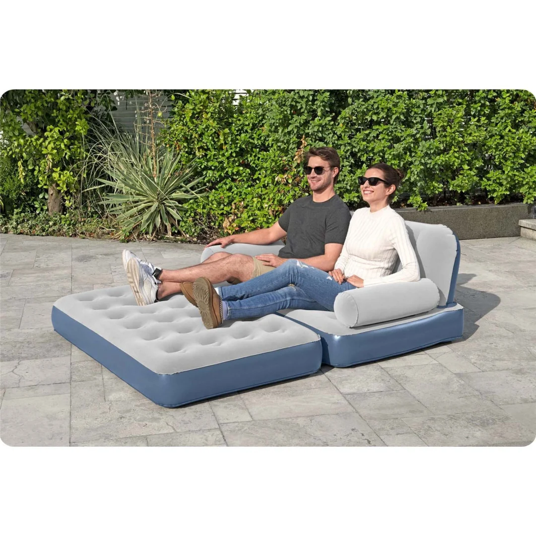 Baršunasta sofa s ugrađenom električnom pumpom 188 × 152 × 64 cm Bestway 75079_7