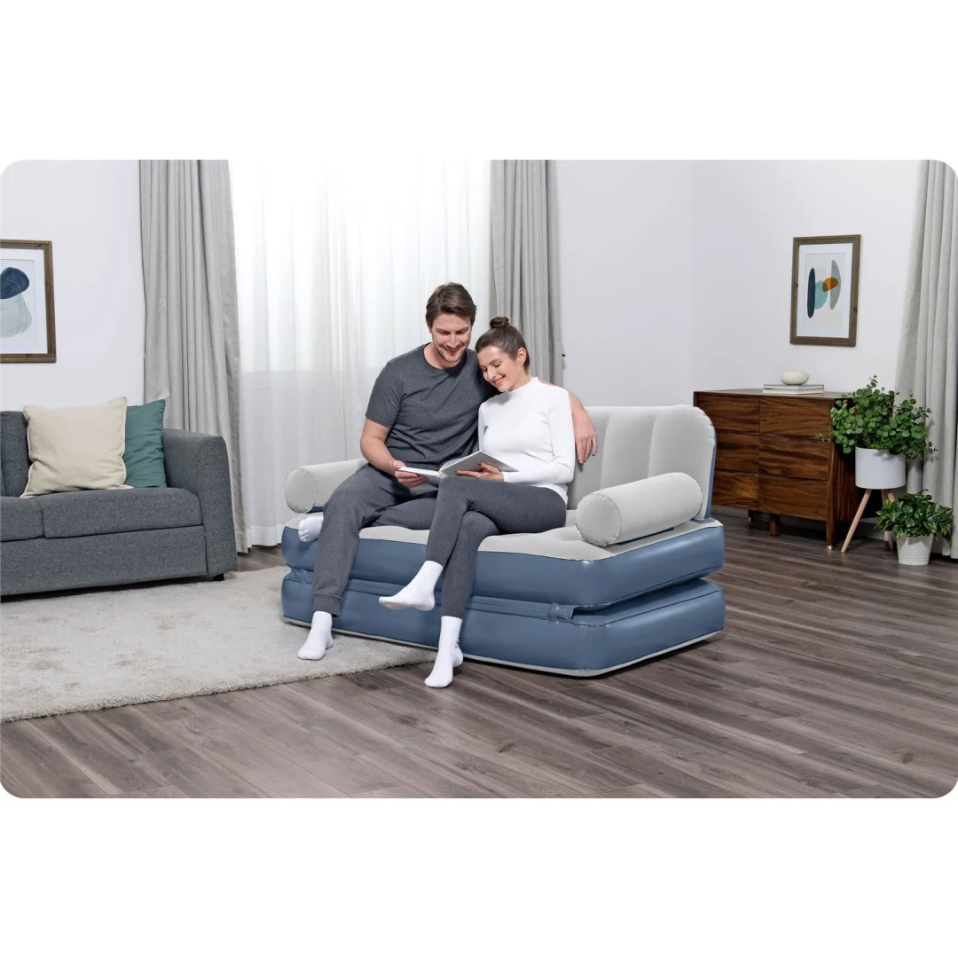 Baršunasta sofa s ugrađenom električnom pumpom 188 × 152 × 64 cm Bestway 75079_8