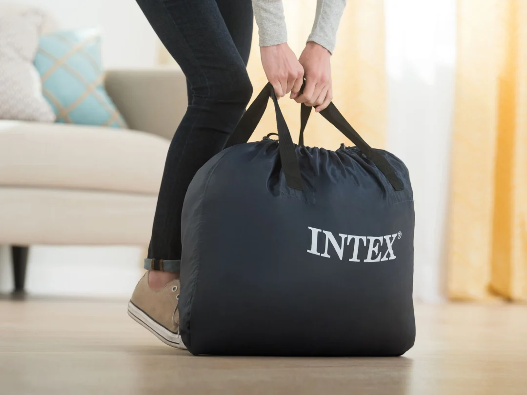 Baršunasti madrac na napuhavanje 203 × 152 × 42 cm s električnom pumpom Intex 64458_9
