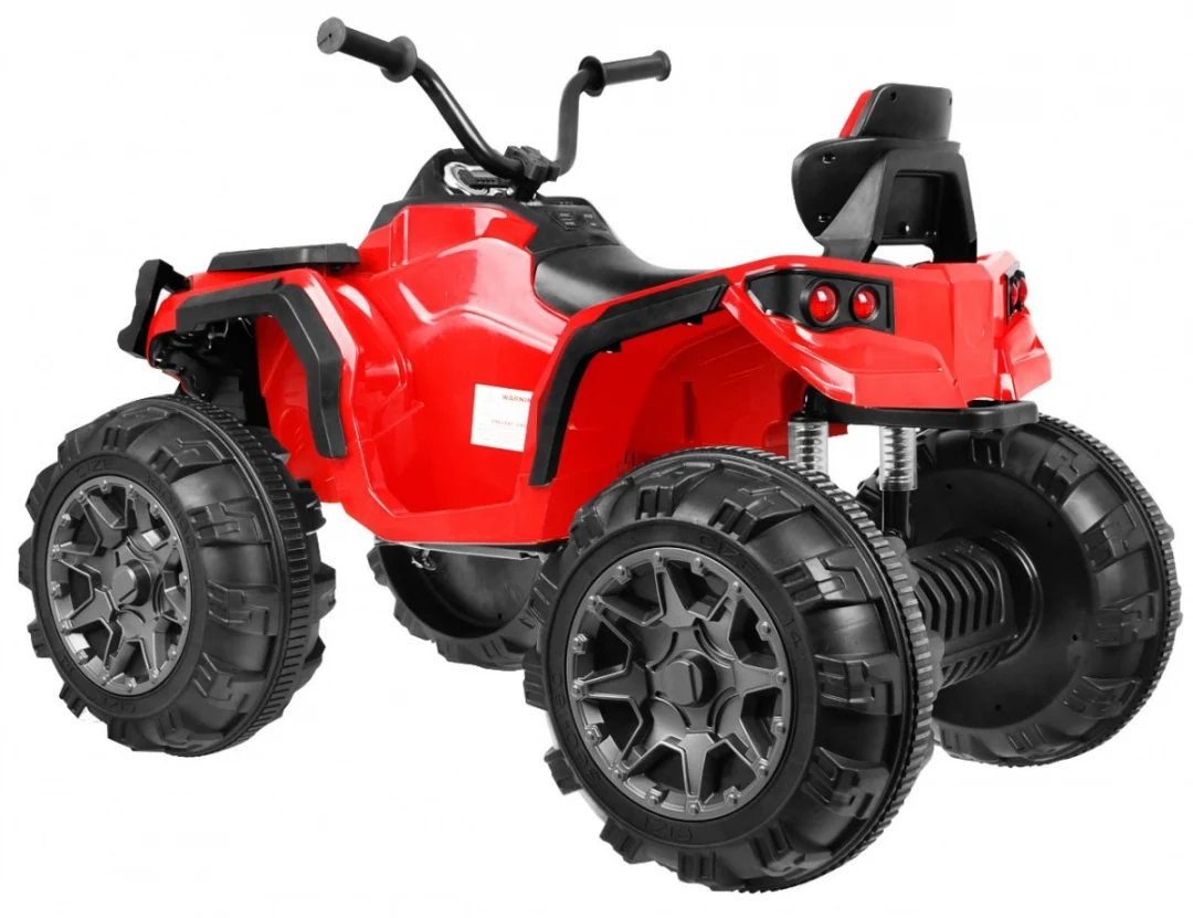 Baterijski ATV Quad za djecu crveni + EVA kotači + MP3 radio + LED + spori start, crvena quad na akumulator_3