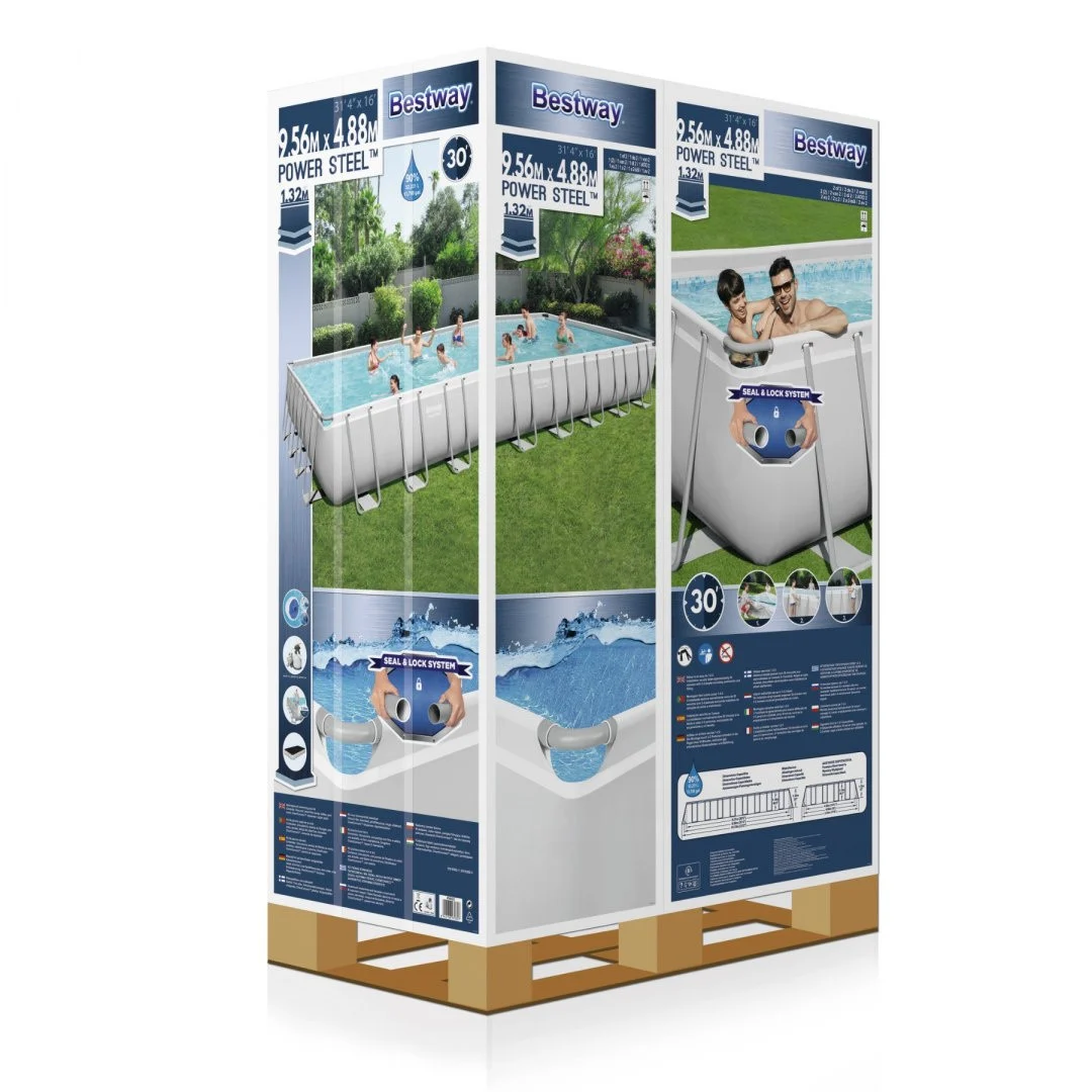 Bazen Power Steel 6-u-1 s okvirom BESTWAY 956x488x132cm 31x16FT + pumpa za pijesak_8