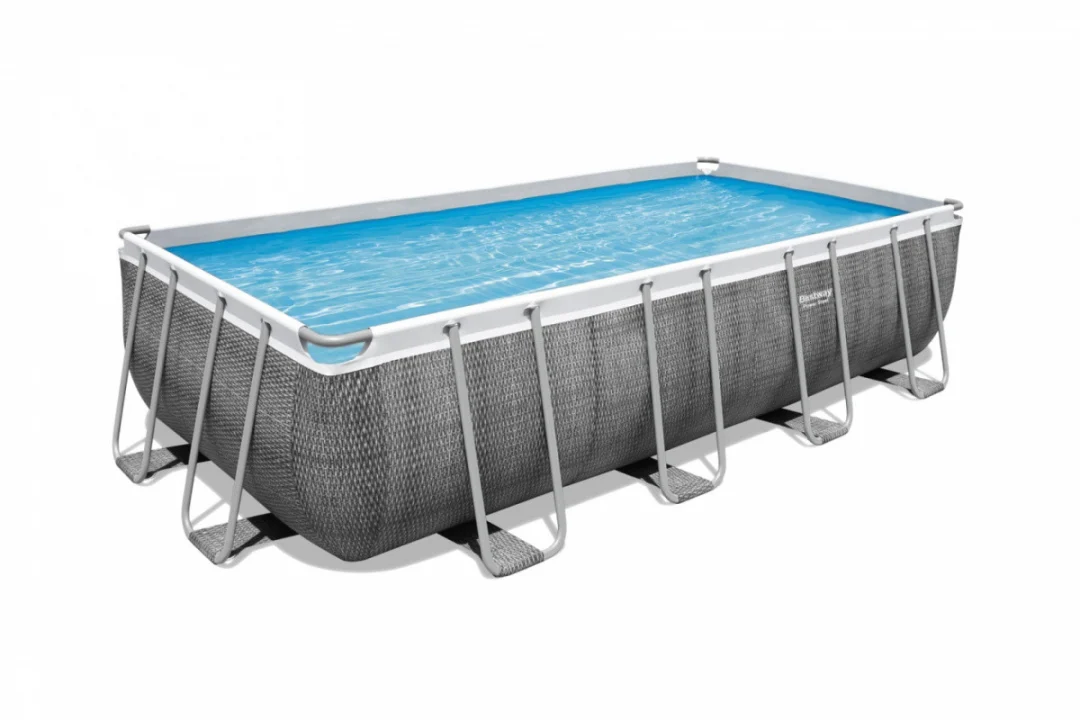 Bazen Power Steel Frame 488x244x122, imitacija ratana, 16x8 stopa, BESTWAY 6u1_2