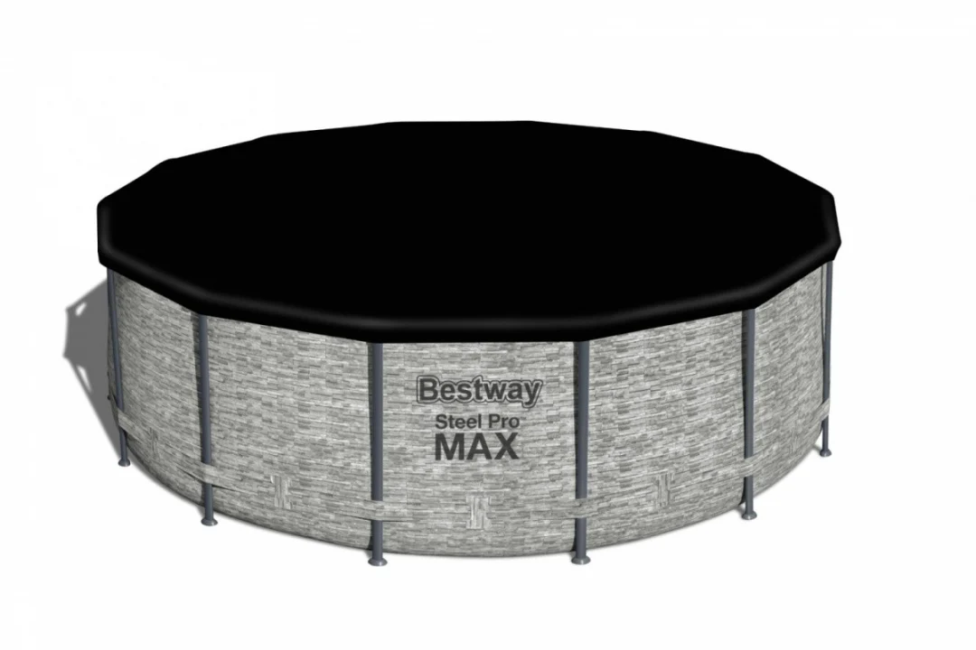 Bazen Steel Pro MAX Frame 427x122, imitacija kamena, 14 stopa, BESTWAY 5 u 1 + pribor_6