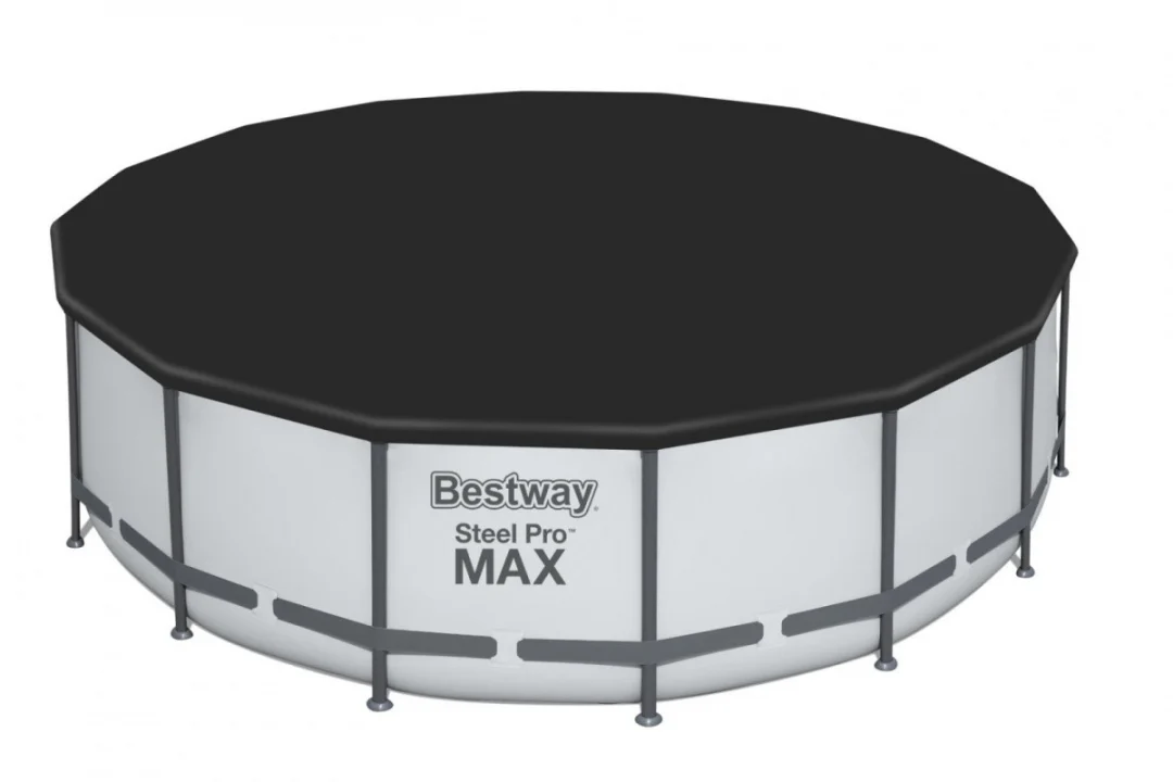 Bazen Steel Pro MAX Frame 488x122 sivi, 16 stopa, BESTWAY 5 u 1 + ljestve + pokrov_6