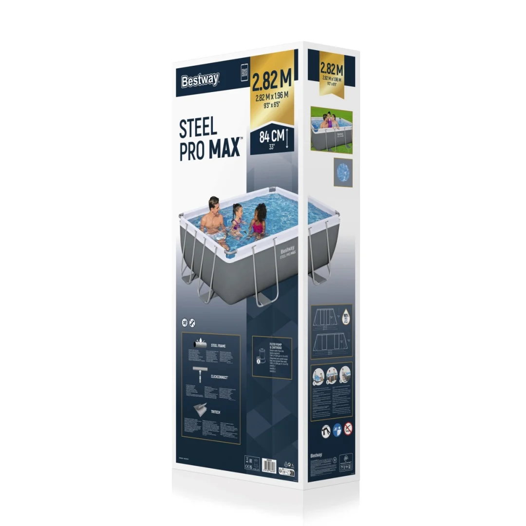 Bazen s čeličnim okvirom Power Steel 282x196x84 9x6ft BESTWAY 4u1 + pumpa s filterom_11