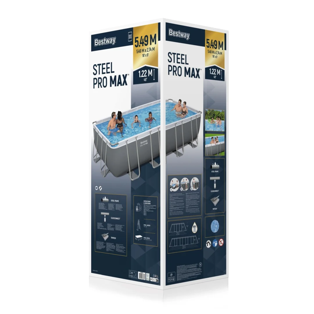 Bazen s okvirom 18 stopa 549 x 274 x 122 cm SteelPRO BESTWAY_15