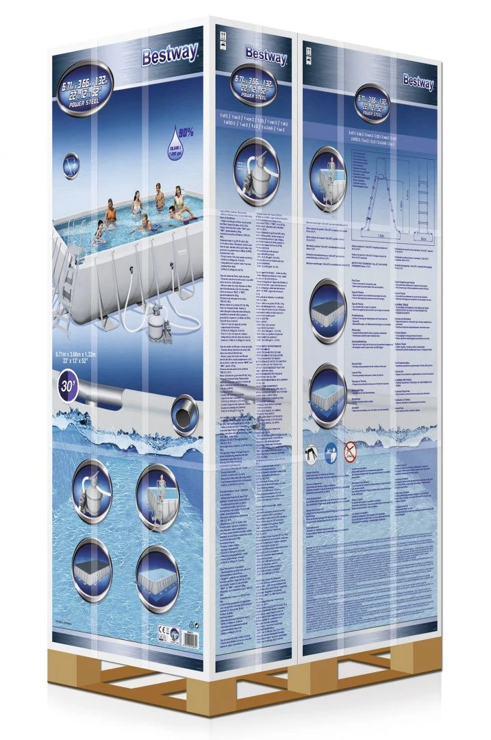 Bazen s okvirom 6,7 m, 671 x 366 x 132 cm, POWERSteel BESTWAY_4
