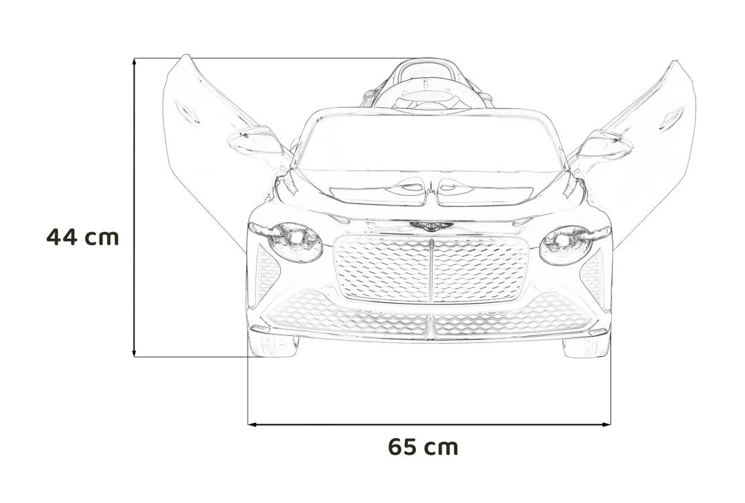Bentley Bacalar automobil na akumulator, crni_2