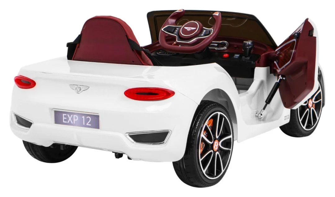 Bentley EXP 12 Dječji automobil na baterije, bijeli + daljinski upravljač + vrata koja se, bijela_11