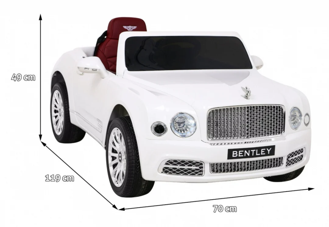 Bentley Mulsanne baterija bijela + daljinski upravljač + EVA + spori start + MP3 USB + LED_2