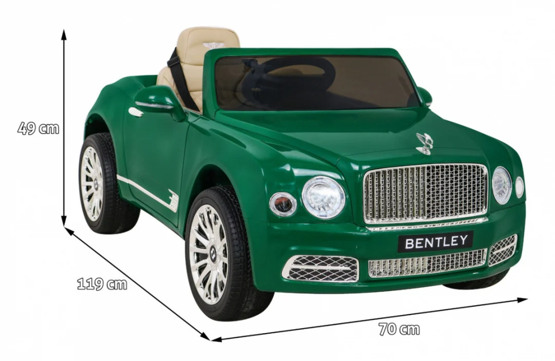 Bentley Mulsanne baterija zelena + daljinski upravljač + EVA + spori start + MP3 USB + LED_2