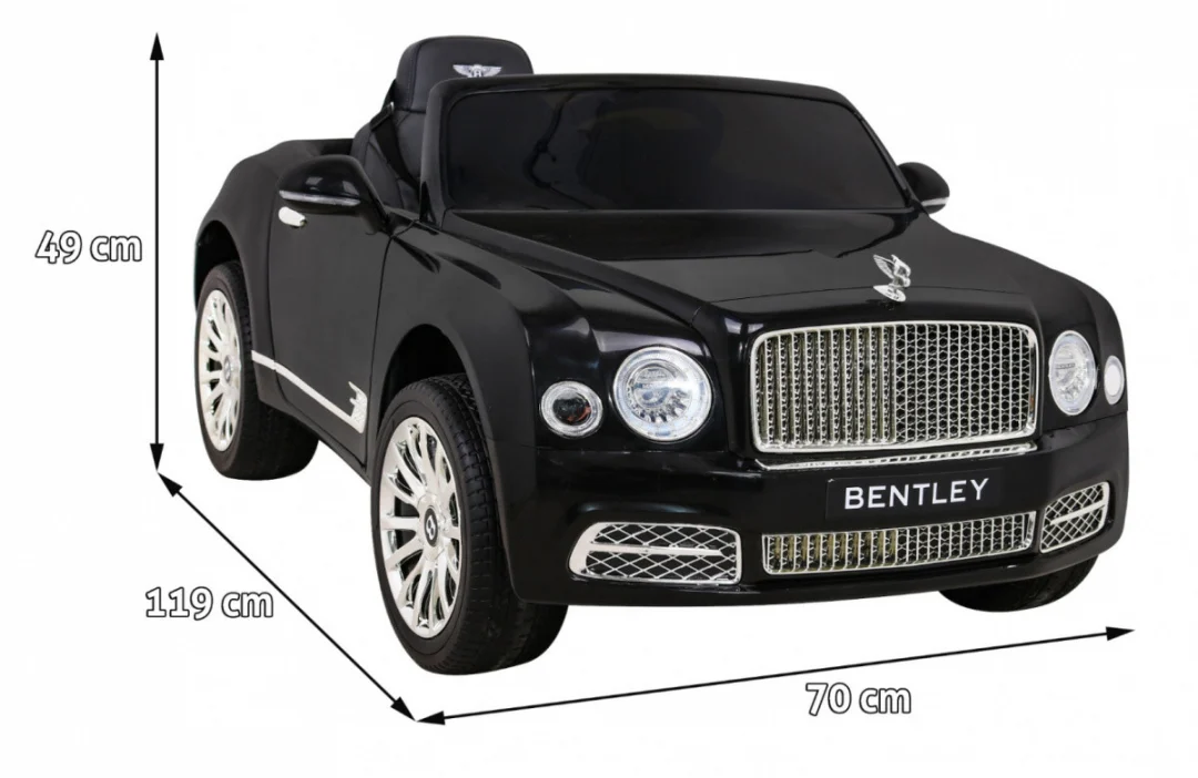 Bentley Mulsanne crna baterija + daljinski upravljač + EVA + spori start + MP3 USB + LED_2