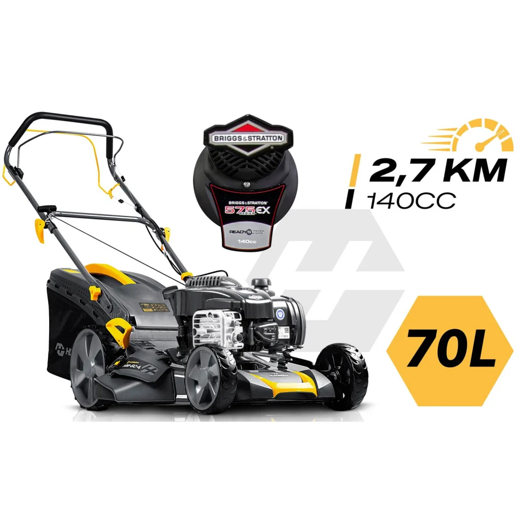 Benzinska kosilica s vlastitim pogonom, 46 cm malčiranje, 70 l 140cc + ulje Humberg HM-604_3